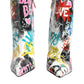 Multicolor Graffiti Keira Mid Calf Boots Shoes