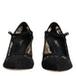 Black Mary Jane Taormina Lace Pumps Shoes