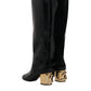 Black Patent Leather Vally High Boots Shoes