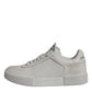 White Miami Leather Low Top Sneakers Shoes