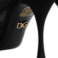 Black Silk Stretch Mesh Sock Boots Shoes