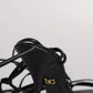 Black Leather High Heels Keira Sandals Shoes