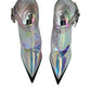 Shoes Silver Iridescent Pointed Short Boots