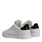 White Leather Classic Low Top Sneakers Shoes