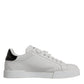 White Leather Classic Low Top Sneakers Shoes