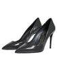 Black Patent Leather Heels Pumps Shoes