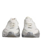 White Silver Daymaster Low Top Sneakers Shoes