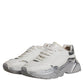 White Silver Daymaster Low Top Sneakers Shoes