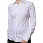 White Cotton Collared Long Sleeves Shirt Top