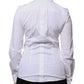 White Cotton Collared Long Sleeves Shirt Top