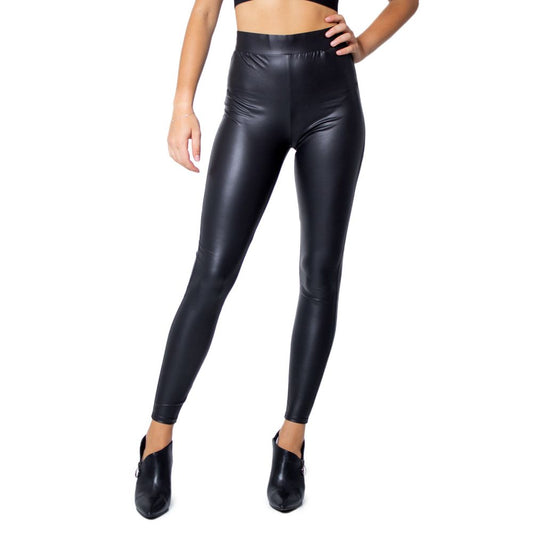 Black Polyester Jeans & Pant