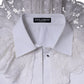 White Cotton Poplin Shirt Dress Blouse Top