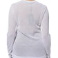 White Mesh See Through Long Sleeves Top