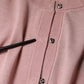 Pink Wool Knit Button Down Cardigan Sweater