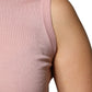 Pink Cashmere Knitted Sleeveless Tank Top