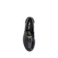 Black Leather Logo Loafers