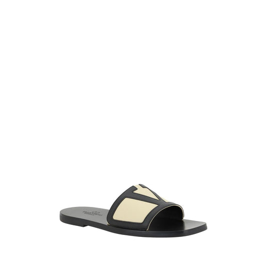 V Logo Sandals