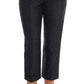 Elegant High Waist Capri Dress Pants