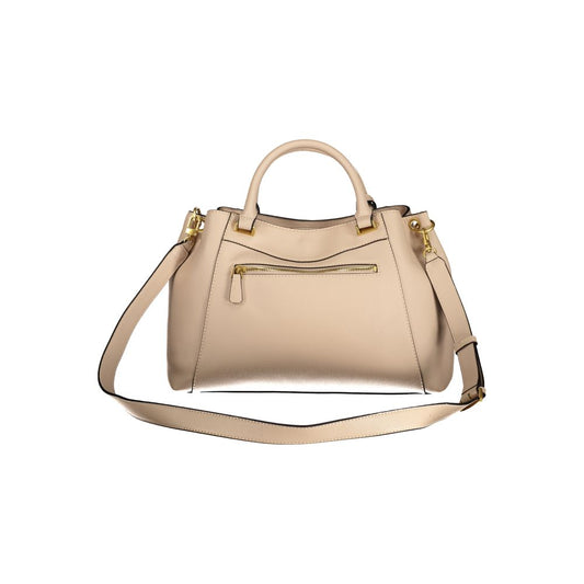 Beige Polyethylene Handbag