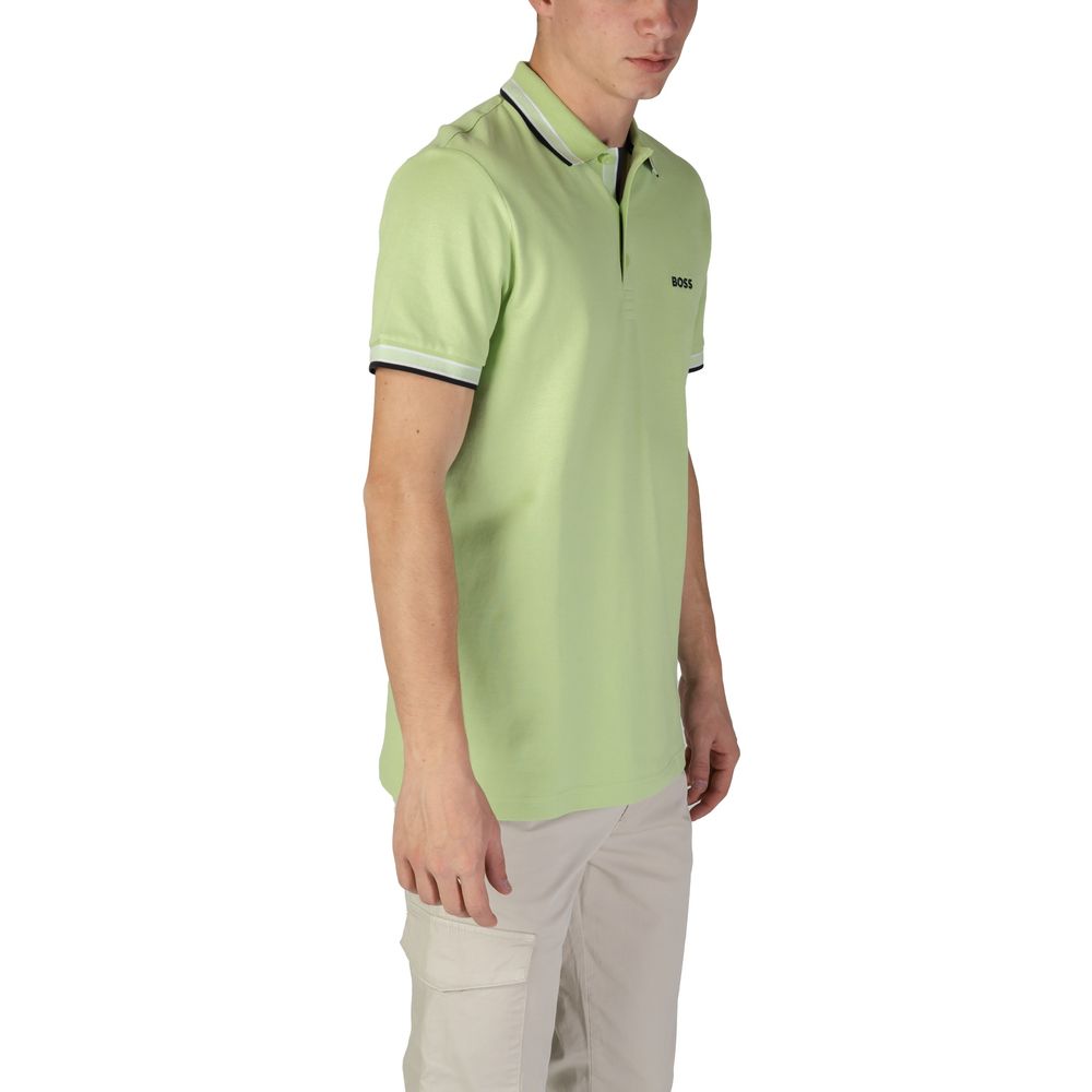 Green Cotton Polo Shirt