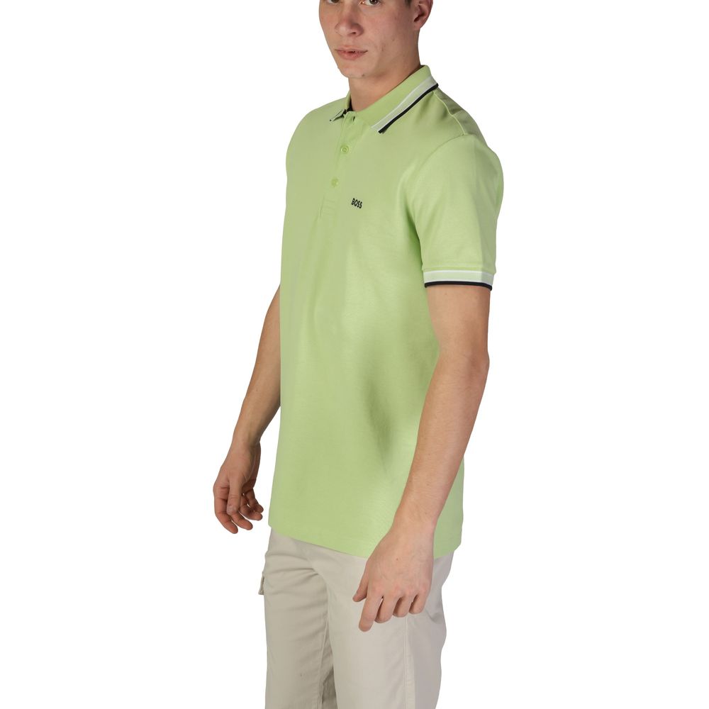 Green Cotton Polo Shirt