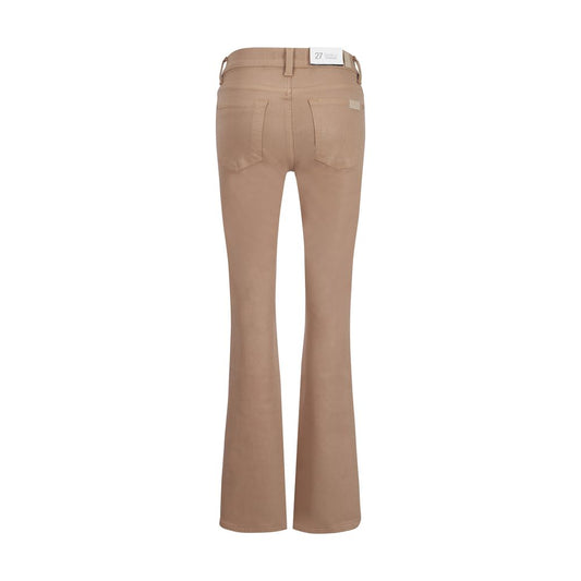 Coated Strecht Cafe Crema Denim Pants