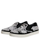 Black Embellished London Men Slip On Shoes