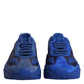 Blue Leather Daymaster Low Top Sneakers Shoes