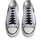 White Logo Canvas Low Top Men Sneakers Shoes