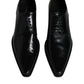 Black Patent Leather Derby Men Dress Shoes