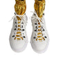 White Nylon Galileo High Top Sneakers Shoes