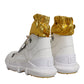 White Nylon Galileo High Top Sneakers Shoes