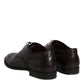 Black Calfskin Leather Derby Men Dress Shoes