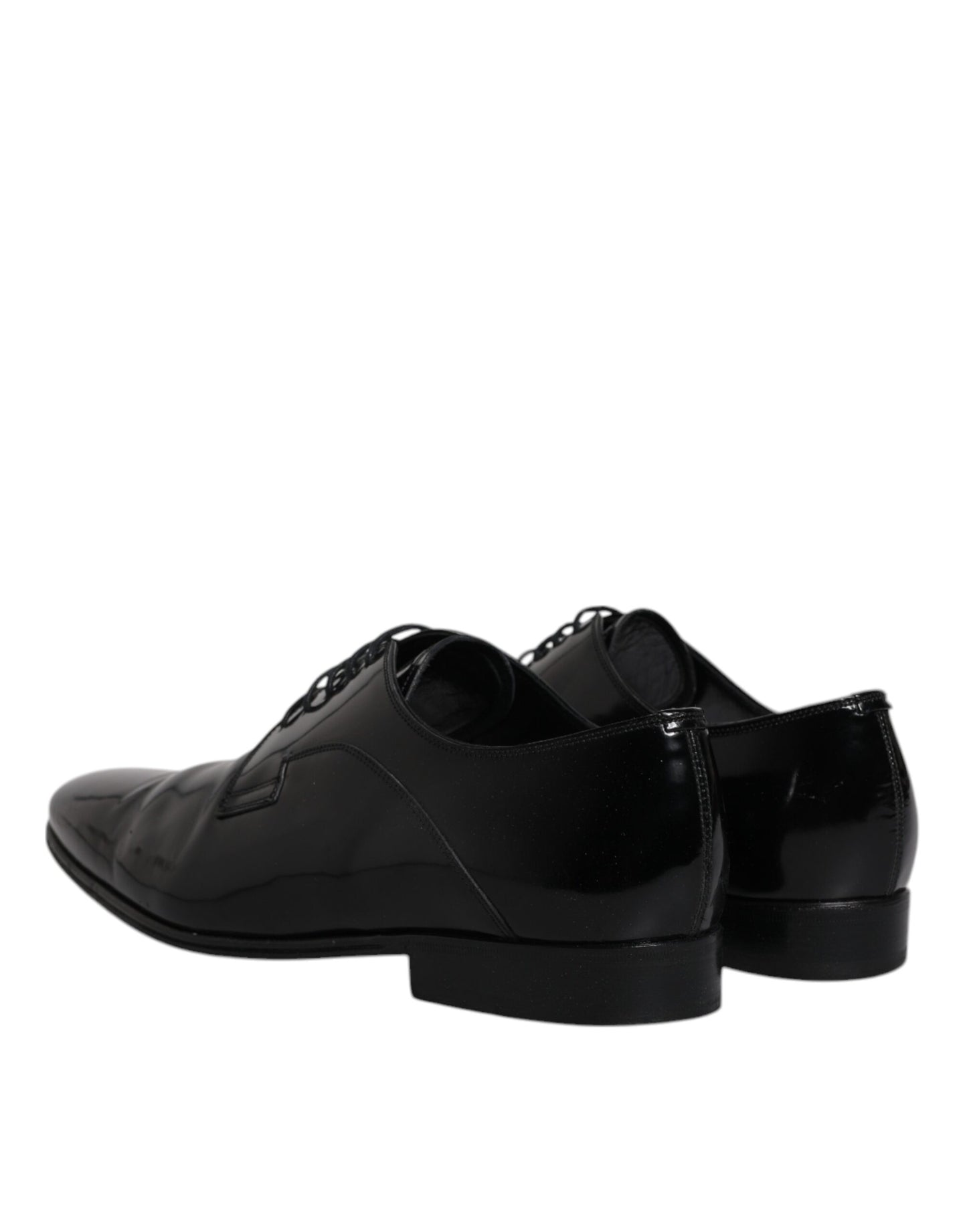 Black Patent Leather Derby Men Dress Shoes