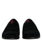 Black Velvet Loafers Formal Men Dress Shoes