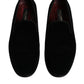 Black Velvet Loafers Formal Men Dress Shoes