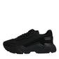 Black Leather Daymaster Low Top Sneakers Shoes