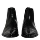 Black Leather Chelsea Men Ankle Boots Shoes