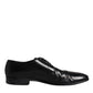 Black Patent Leather Derby Men Dress Shoes