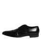 Black Patent Leather Derby Men Dress Shoes