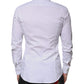 White Cotton Long Sleeve SICILIA Dress Shirt