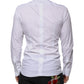 White Slim Fit Baroque GOLD Men Dress Shirt