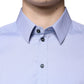 Light Blue Cotton Slim SICILIA Dress Shirt