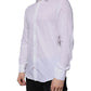 White Cotton Slim Fit Men Formal Dress Shirt