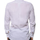 White Cotton Slim Fit Men Formal Dress Shirt