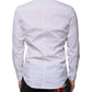 White Cotton Blend Men MARTINI Dress Shirt