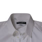 White Cotton Blend Men MARTINI Dress Shirt