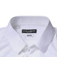 White Cotton Slim Fit Men MARTINI Dress Shirt