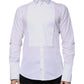 White Bib Cotton Poplin GOLD Men Formal Shirt