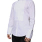 White Bib Cotton Poplin GOLD Men Formal Shirt